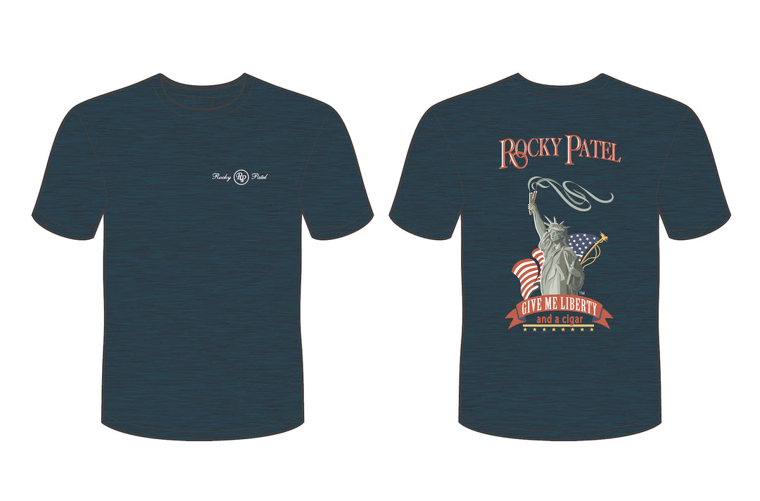 T-Shirt - Give Me Liberty - Heather Navy