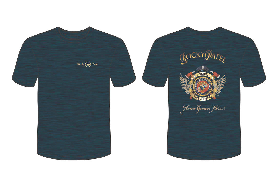 T-Shirt - Home Grown Heroes - Heather Navy