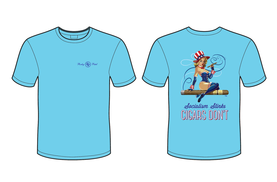 T-Shirt - Socialism Stinks - Light Blue